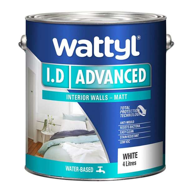 Wattyl I.D Advanced Matt White 4L