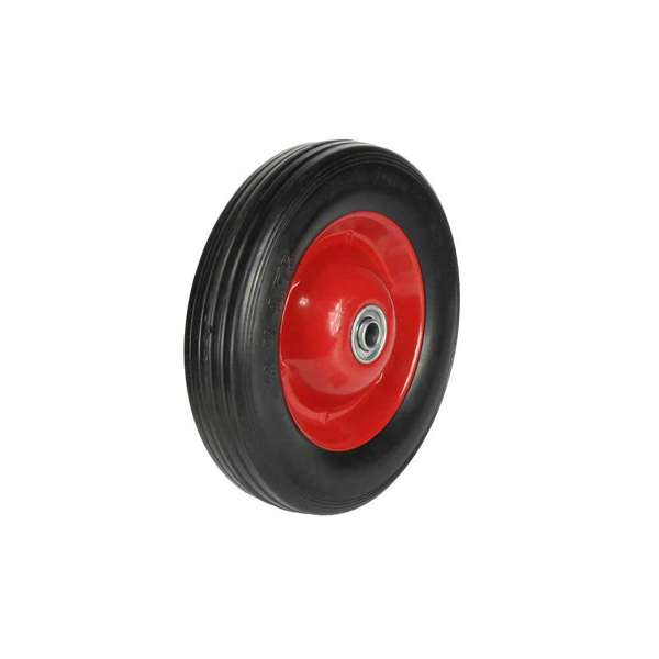 Cold Steel Rubber Wheel with Red Steel Centre 200mm