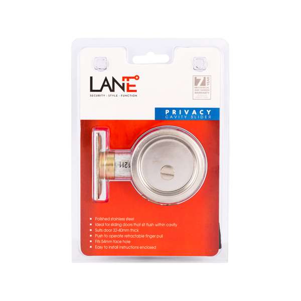 Lane Upgrade Cavity Slider Privacy Polished Stainless Steel