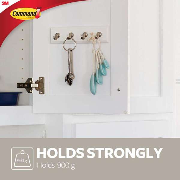 Command Hooks Damage Free Key Rail