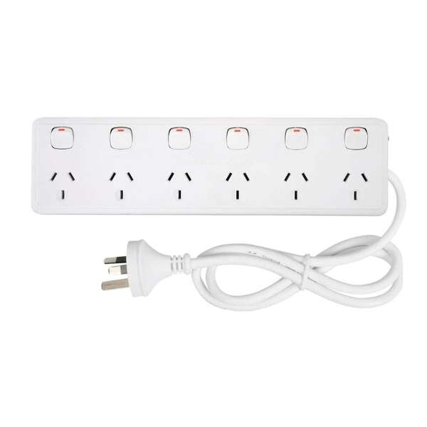 Arlec 6 Outlet Individually Switched Powerboard