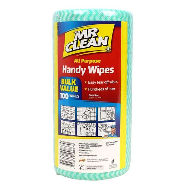 Mr Clean All Purpose Handy Wipes - 100 Pack