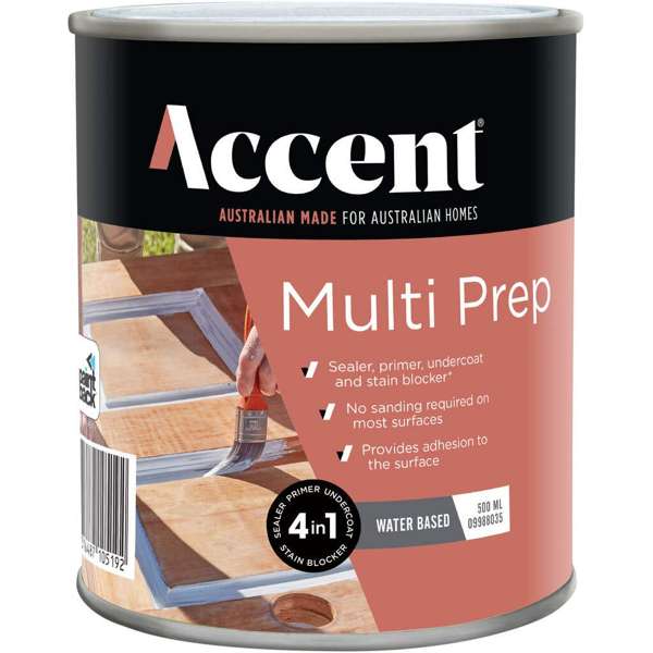 Accent Acrylic Multi Prep Water Based White 500ml