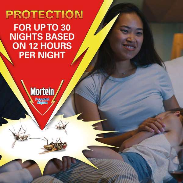 Mortein Peaceful Nights Automatic Plug-In Fly & Mosquito Repellent 2.57ml