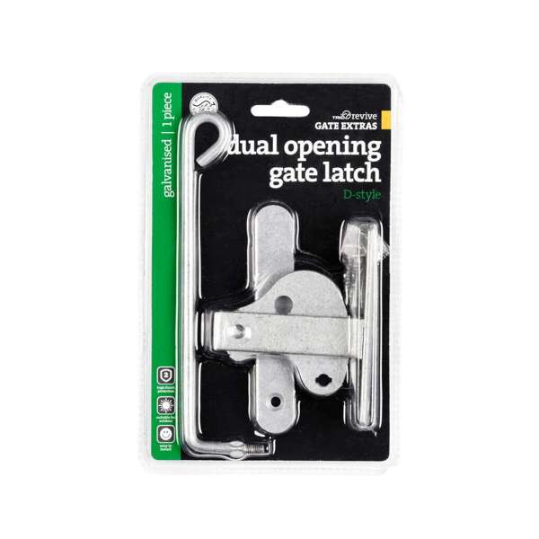 Trio D Type Dual Gate Latch Galvanised