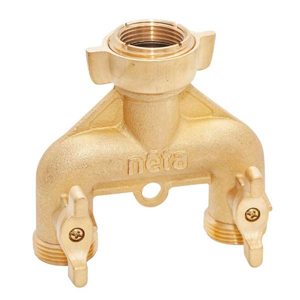 Neta Brass 2-Way Tap Universal Screw-On