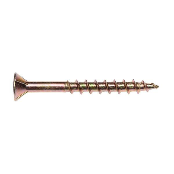 Zenith Chipboard Screw Philips Drive Gold Passivated 8G x 40mm - 500 Pack