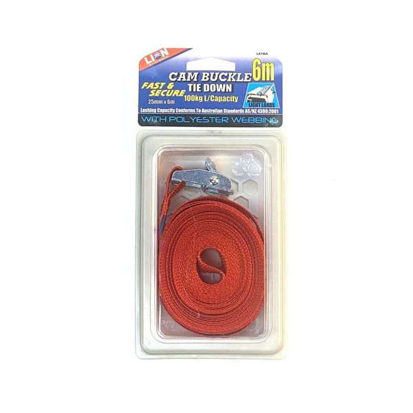 Lion Quick Release Tie Down 25mm x 6m