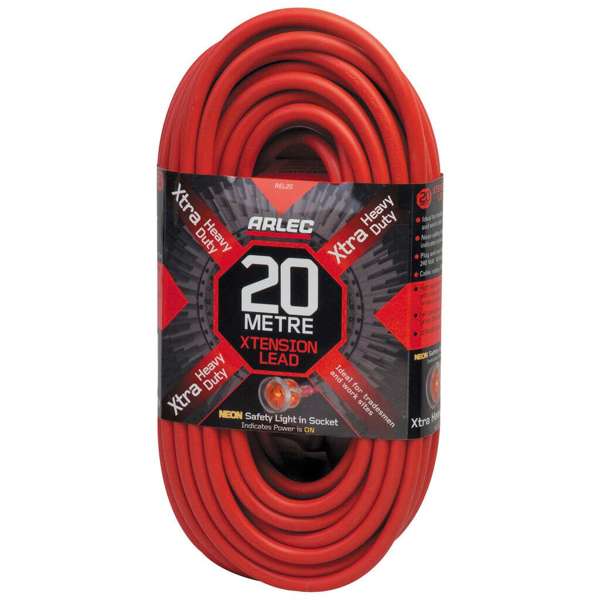 Arlec 10A 3 Core Extra Heavy Duty Extension Lead 20m 1.5mm2