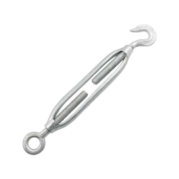 Zenith 12mm Galvanised Hook and Eye Turnbuckle