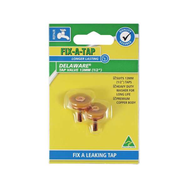 Fix-A-Tap Delaware Tap Valve 13mm - 2 Pack