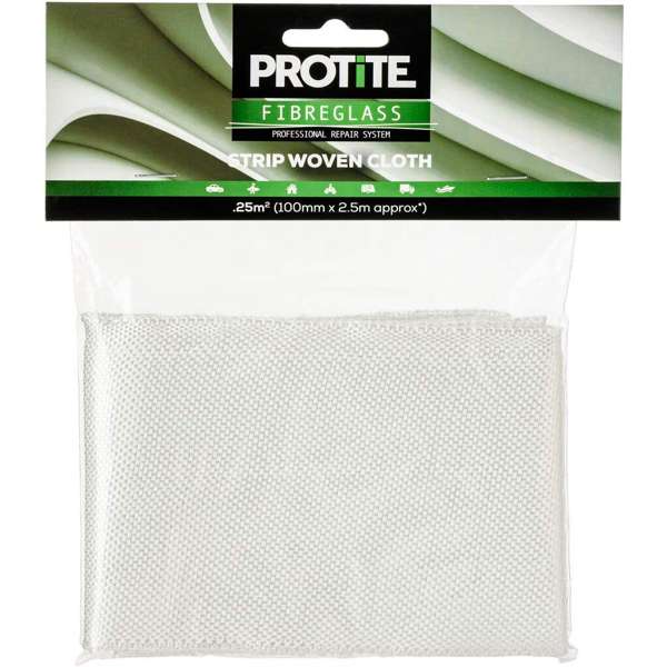 Protite Fibreglass Strip Woven Cloth 100mm x 2.5m