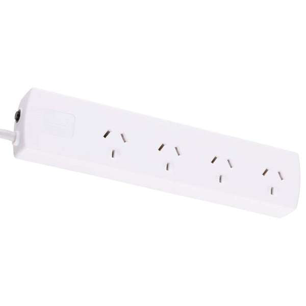 Arlec 4 Outlet Powerboard with Overload Protection