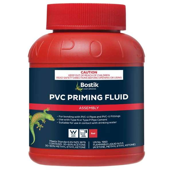 Bostik PVC Priming Fluid Red 125ml