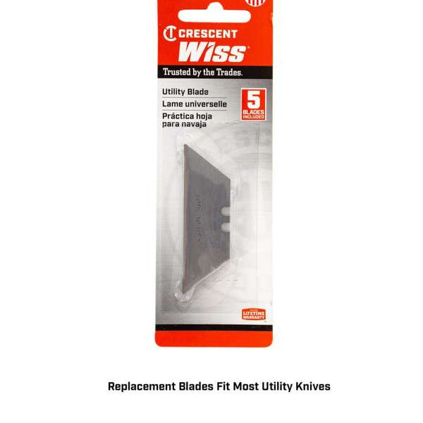 Crescent Wiss Utility Knife Heavy Duty Replacement Blades - 5 Piece