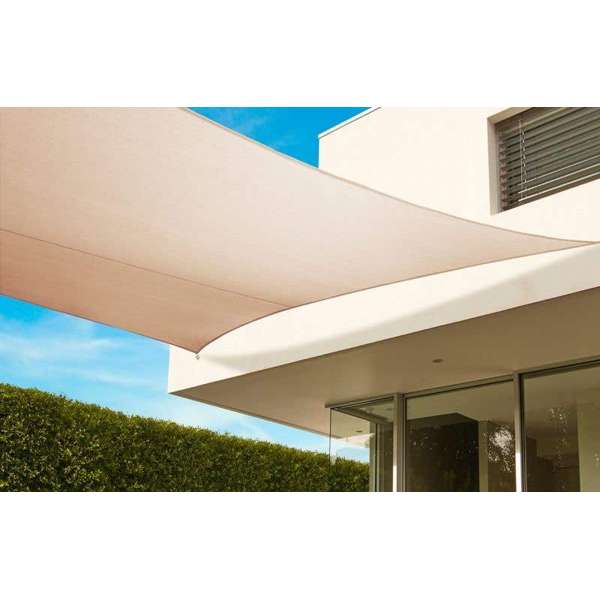 Coolaroo Everyday Square Shade Sail in Beech 3.6m