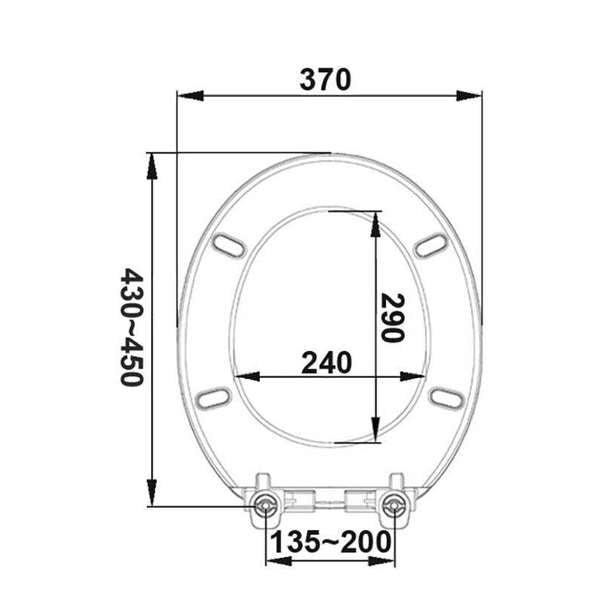 Haron Yandina Toilet Seat White