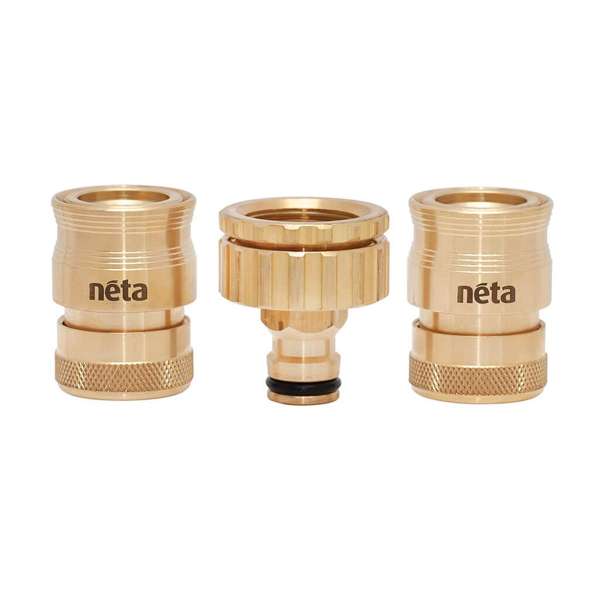 Neta EZ Universal Brass Hose Fitting Set 12mm