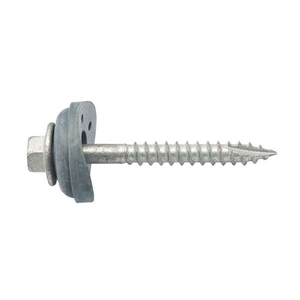 Zenith Galvanised Hex Head Roofing Screws With Seal 11g x 50mm - 250 Pack