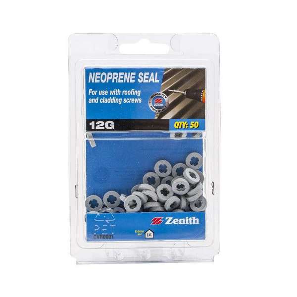 Zenith Neoprene Seal Grey 12G - 50 Pack