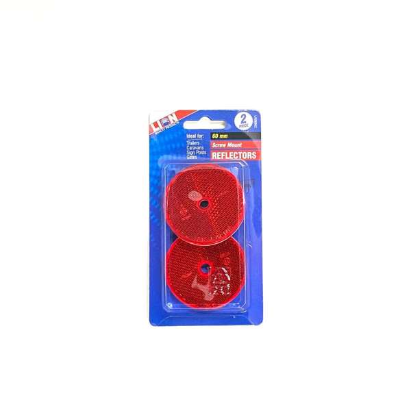 Lion Reflector Red 60mm - 2 Piece