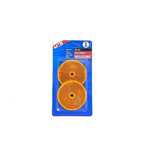 Lion Reflector Orange 60mm - 2 Piece