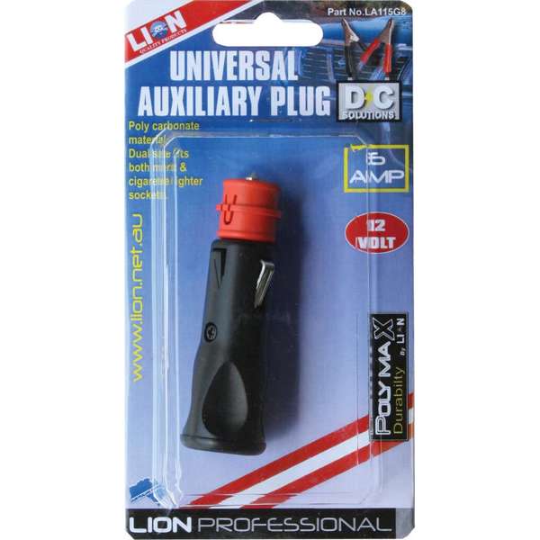 Lion Universal Auxiliary Plug 12V 16 Amp