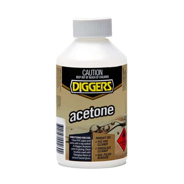 Diggers Acetone 250mL