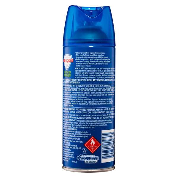 Aerogard Tropical Strength Insect Repellent Aerosol Spray 300g