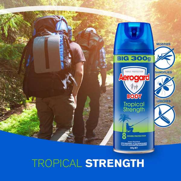 Aerogard Tropical Strength Insect Repellent Aerosol Spray 300g