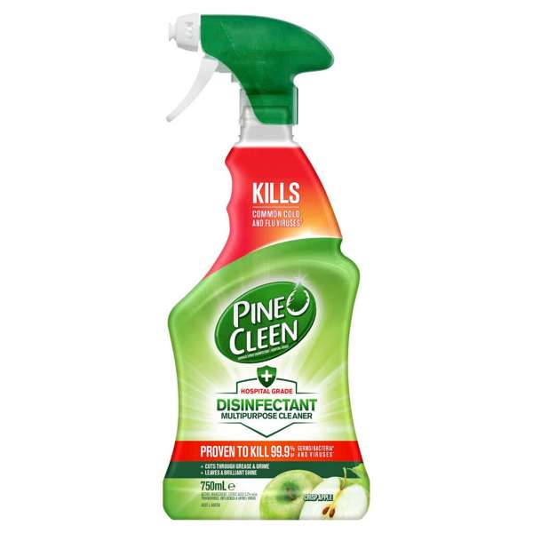 Pine O Cleen Disinfectant Multipurpose Cleaner Spray Crisp Apple 750ml