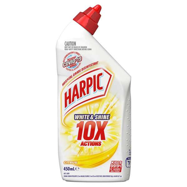 Harpic White & Shine Ultimate Bleach Power Citrus 450ml