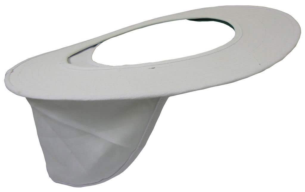 Maxisafe Hat Brim With Neck Flap White