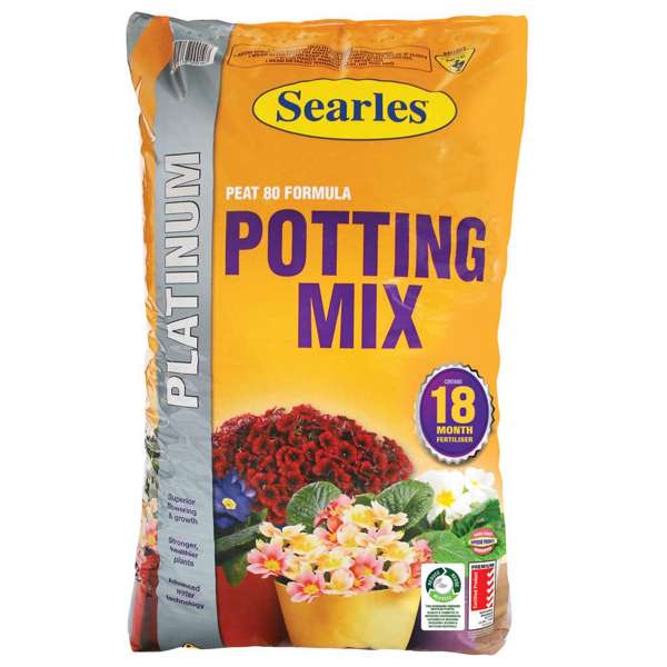 Searles Potting Mix Peat 80 Formula Platinum 30L