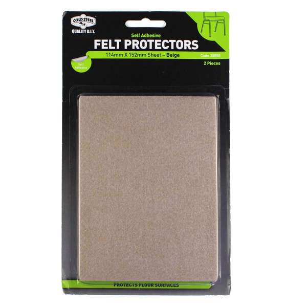 Cold Steel - Felt Protectors Sheet Beige 114 x 152mm - 2 Pack