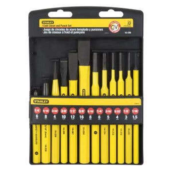 Stanley Punch & Cold Chisel Set - 12 Piece