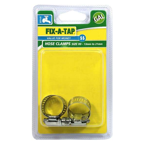 Fix-A-Tap Hose Clamps Galvanized 13mm to 21mm