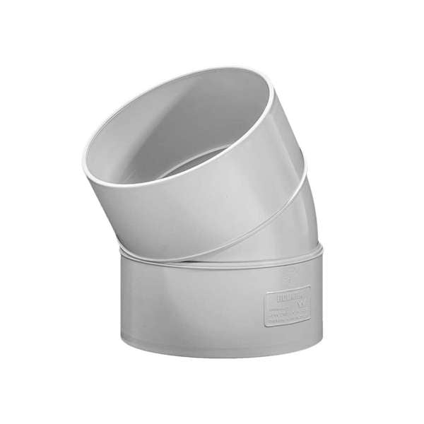 Elbow Storm PVC F&F 22 Deg 75mm