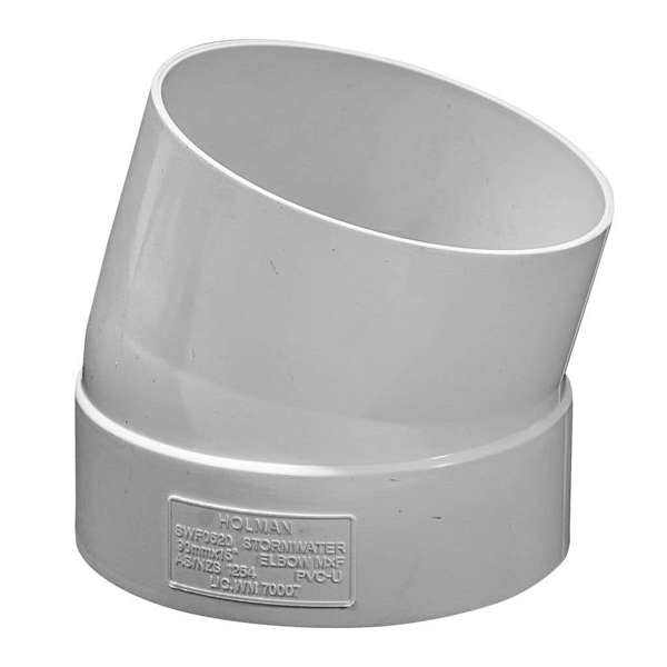 Holman PVC Stormwater Elbow M&F 90mm 15¬∫