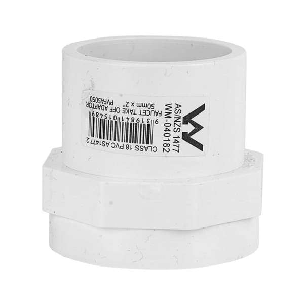 Holman Faucet Take Off Adaptor 50mm x 2"