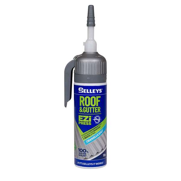 Selleys Translucent Ezi Press Roof & Gutter Silicone Sealant 100g