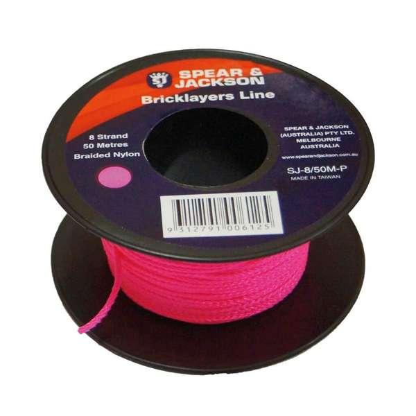 Spear & Jackson Bricklayers Line Pink 50m