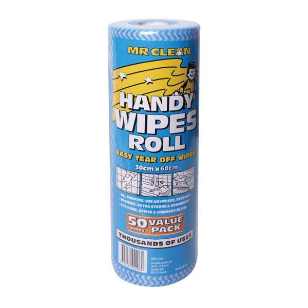 Mr Clean Handy Wipes Roll - 50 Sheets