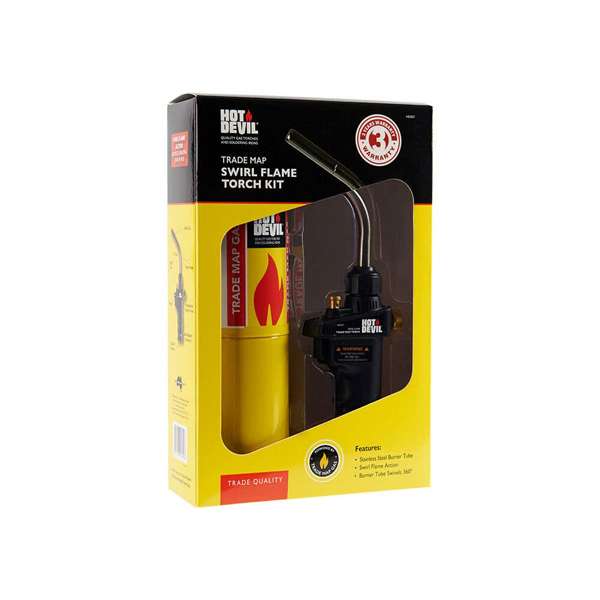 Hot Devil Trade Map Torch Kit with Swirl Flame