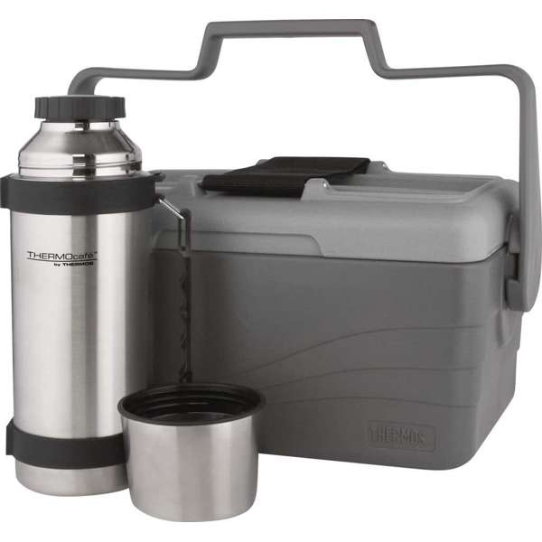 Thermos 6.6L Lunch Lugger 6.6L Cooler with 1L Stainless Steel Flask