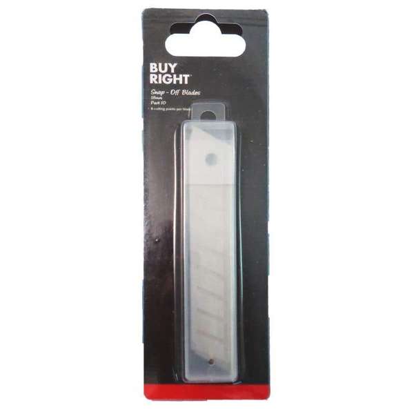 Buy Right Snap Knife Replacement Blades 18mm - 10 Pack