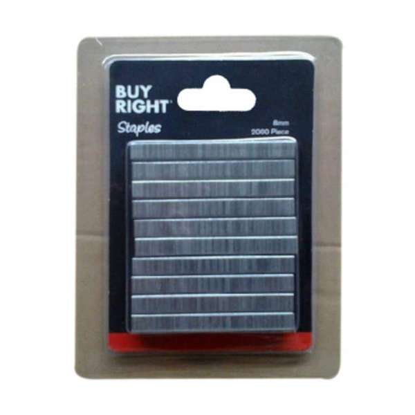 Buy Right Staples 8mm - 2000 Pack