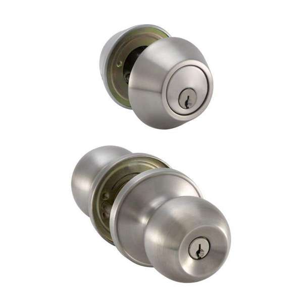 Buy Right Combination Entry Knob Set Stainless Steel