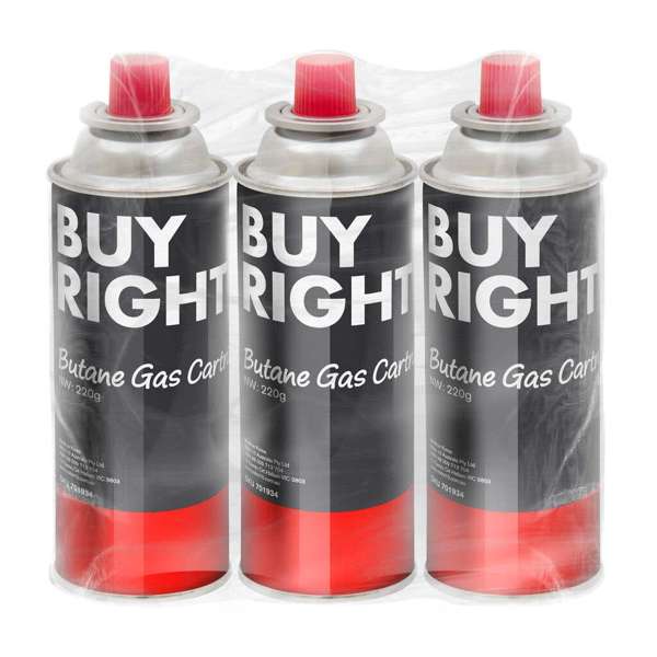 Buy Right Butane Cartridge - 3 Pack