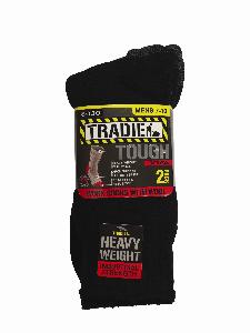 Socks Tradie Wool 7-10 2Pk